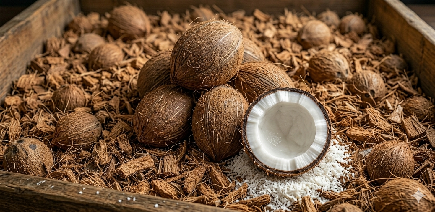 Semi-husked Coconut - Bhoomi Global Exports